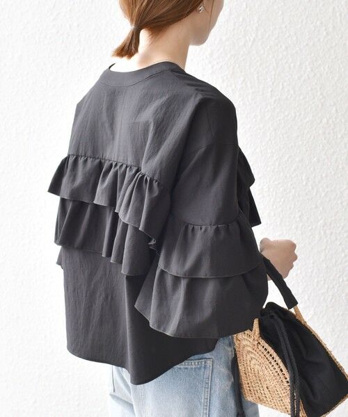 SHIPS / シップス シャツ・ブラウス | SHIPS any:〈洗濯機可能〉ボイル フリル バンドカラー シャツ ブラウス 2 | 詳細22