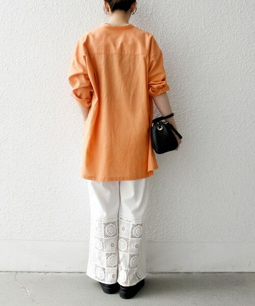 SHIPS / シップス シャツ・ブラウス | SHIPS any:〈洗濯機可能〉リネン ミックス スタンドカラー ポケット シャツ 25SS 2 | 詳細2