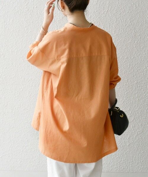 SHIPS / シップス シャツ・ブラウス | SHIPS any:〈洗濯機可能〉リネン ミックス スタンドカラー ポケット シャツ 25SS 2 | 詳細5