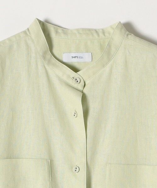 SHIPS / シップス シャツ・ブラウス | SHIPS any:〈洗濯機可能〉リネン ミックス スタンドカラー ポケット シャツ 25SS 2 | 詳細17