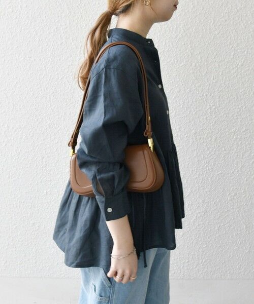 SHIPS / シップス シャツ・ブラウス | SHIPS any:〈洗濯機可能〉リネン ミックス リボン ペプラム バンドカラー シャツ 2 | 詳細28