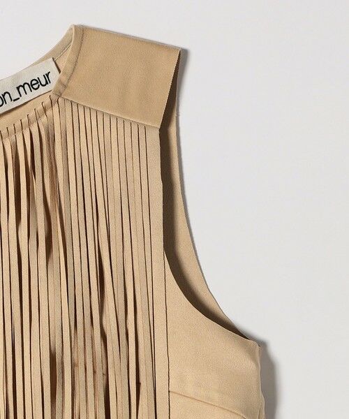 SHIPS / シップス ベスト | bon_meur:〈手洗い可能〉フリンジ チャーム ノースリーブ プルオーバー | 詳細11