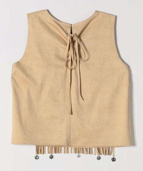SHIPS / シップス ベスト | bon_meur:〈手洗い可能〉フリンジ チャーム ノースリーブ プルオーバー | 詳細13