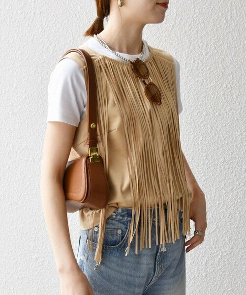 SHIPS / シップス ベスト | bon_meur:〈手洗い可能〉フリンジ チャーム ノースリーブ プルオーバー | 詳細4