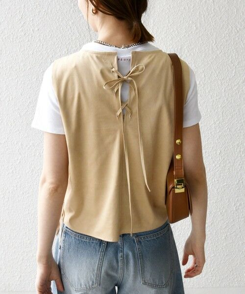 SHIPS / シップス ベスト | bon_meur:〈手洗い可能〉フリンジ チャーム ノースリーブ プルオーバー | 詳細5