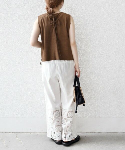 SHIPS / シップス ベスト | bon_meur:〈手洗い可能〉フリンジ チャーム ノースリーブ プルオーバー | 詳細16