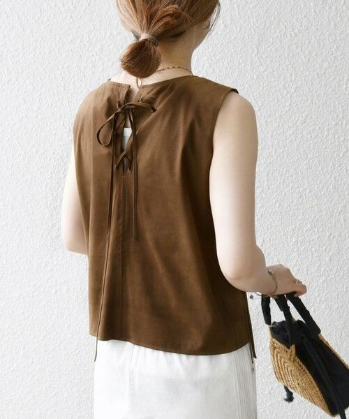 SHIPS / シップス ベスト | bon_meur:〈手洗い可能〉フリンジ チャーム ノースリーブ プルオーバー | 詳細19