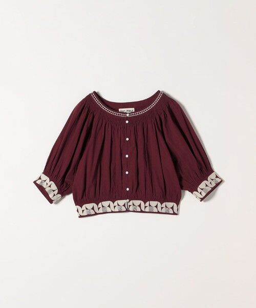 SHIPS / シップス シャツ・ブラウス | bon_meur:〈洗濯機可能〉ジオメトリック エンブロイダリー シャーリング ブラウス | 詳細18