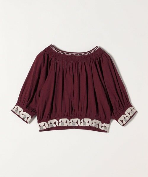 SHIPS / シップス シャツ・ブラウス | bon_meur:〈洗濯機可能〉ジオメトリック エンブロイダリー シャーリング ブラウス | 詳細19