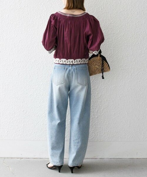 SHIPS / シップス シャツ・ブラウス | bon_meur:〈洗濯機可能〉ジオメトリック エンブロイダリー シャーリング ブラウス | 詳細11