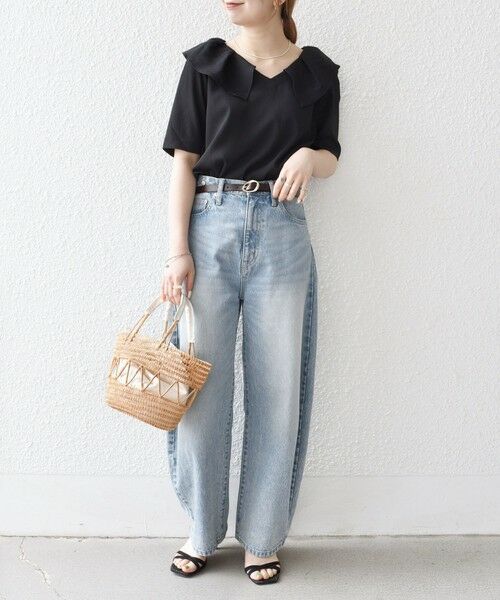 SHIPS / シップス シャツ・ブラウス | 【WEB限定】SHIPS any:〈洗濯機可能〉ラフ サテン フリルカラー ブラウス 25SS | 詳細14