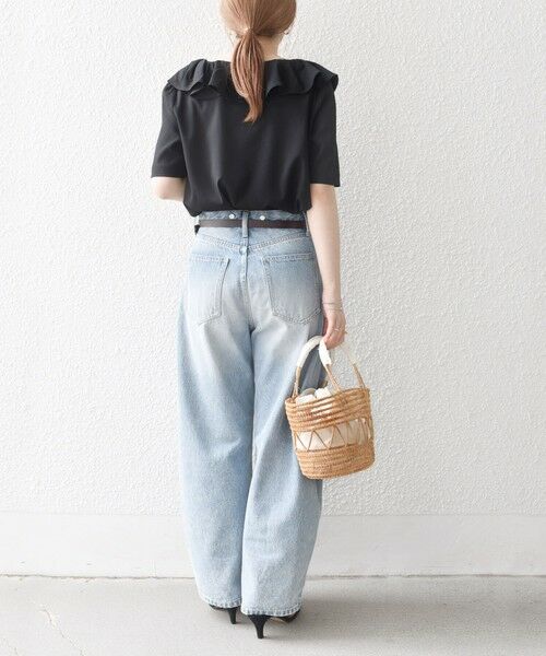 SHIPS / シップス シャツ・ブラウス | 【WEB限定】SHIPS any:〈洗濯機可能〉ラフ サテン フリルカラー ブラウス 25SS | 詳細15