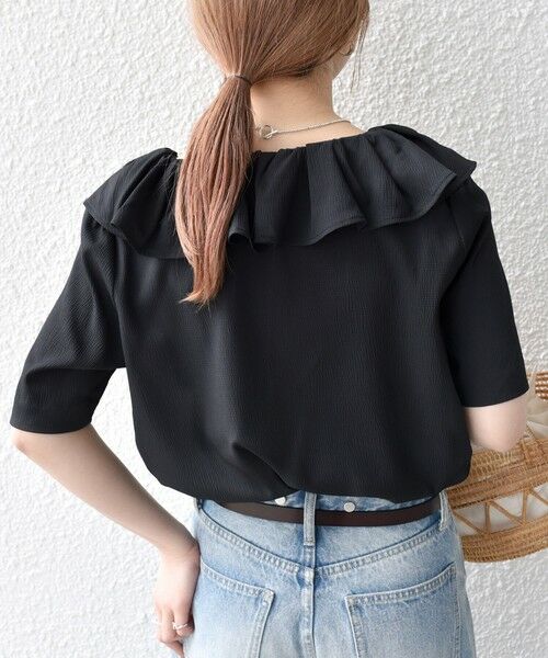 SHIPS / シップス シャツ・ブラウス | 【WEB限定】SHIPS any:〈洗濯機可能〉ラフ サテン フリルカラー ブラウス 25SS | 詳細21