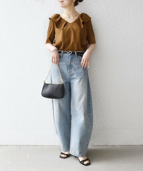 SHIPS / シップス シャツ・ブラウス | 《一部追加予約》【WEB限定】SHIPS any:〈洗濯機可能〉ラフ サテン フリルカラー ブラウス 26SS | 詳細29