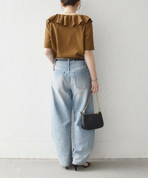 SHIPS / シップス シャツ・ブラウス | 《一部追加予約》【WEB限定】SHIPS any:〈洗濯機可能〉ラフ サテン フリルカラー ブラウス 26SS | 詳細30