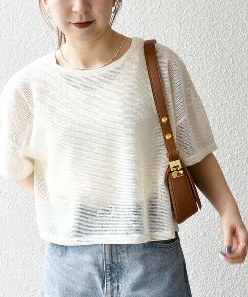 SHIPS / シップス Tシャツ | SHIPS any:〈手洗い可能〉メッシュ シアー ワイド TEE × タンク セット | 詳細5