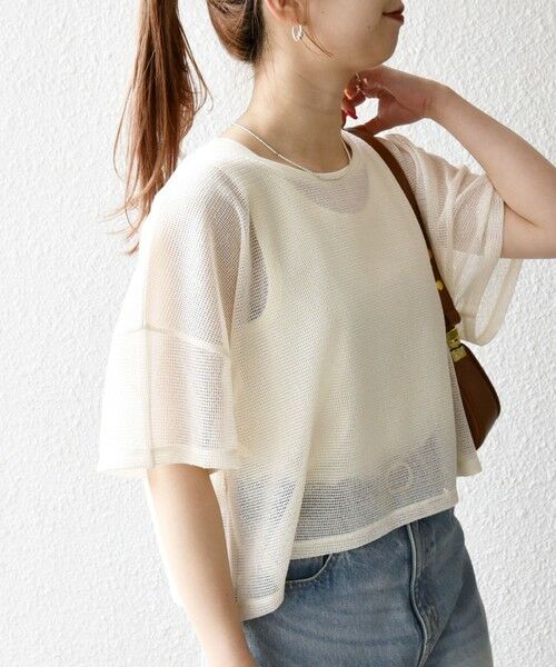 SHIPS / シップス Tシャツ | SHIPS any:〈手洗い可能〉メッシュ シアー ワイド TEE × タンク セット | 詳細6