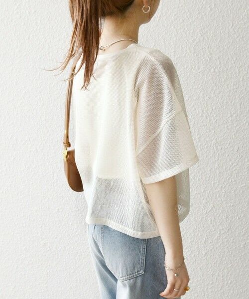 SHIPS / シップス Tシャツ | SHIPS any:〈手洗い可能〉メッシュ シアー ワイド TEE × タンク セット | 詳細7