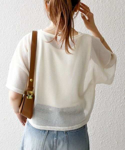 SHIPS / シップス Tシャツ | SHIPS any:〈手洗い可能〉メッシュ シアー ワイド TEE × タンク セット | 詳細8