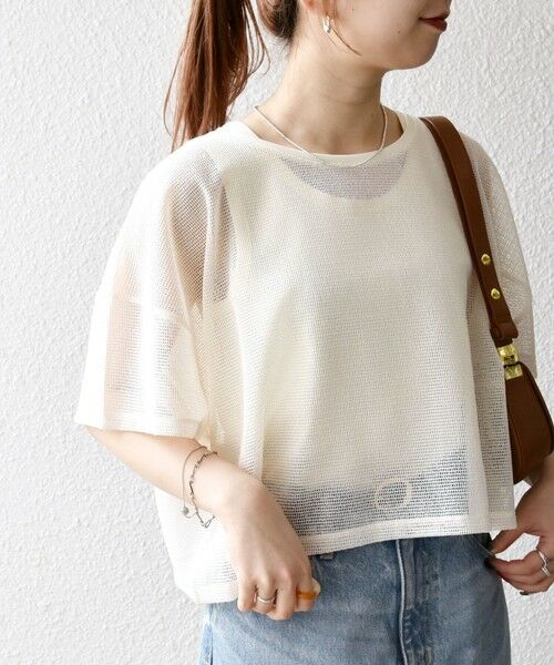 SHIPS for women / シップスウィメン SHIPS any:〈手洗い可能〉メッシュ シアー ワイド TEE × タンク セット SHIPS any:〈手洗い可能〉メッシュ シアー ワイド TEE × タンク