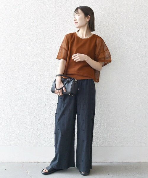 SHIPS / シップス Tシャツ | SHIPS any:〈手洗い可能〉メッシュ シアー ワイド TEE × タンク セット | 詳細28