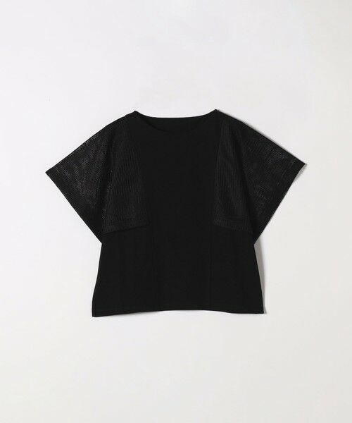 SHIPS any:〈手洗い可能〉メッシュ シアー ハンカチ スリーブ