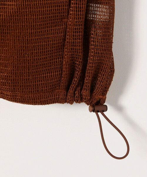 SHIPS / シップス ベスト | SHIPS any:〈手洗い可能〉メッシュ シアー ドロスト ギャザー ノースリーブ ベスト | 詳細22