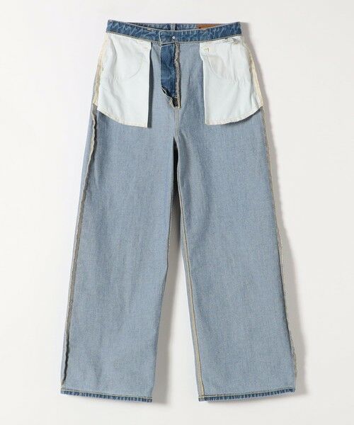 SHIPS / シップス デニムパンツ | Lee:〈洗濯機可能〉ルーズ ストレート ワイド デニム パンツ | 詳細2