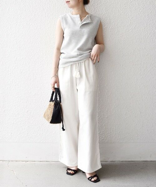 SHIPS / シップス その他パンツ | bon_meur:〈手洗い可能〉ブレイド ロープ デザイン タッセル ワイド パンツ | 詳細1