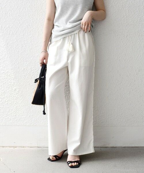 SHIPS / シップス その他パンツ | bon_meur:〈手洗い可能〉ブレイド ロープ デザイン タッセル ワイド パンツ | 詳細3