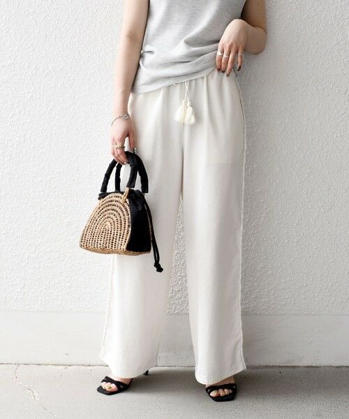 SHIPS / シップス その他パンツ | bon_meur:〈手洗い可能〉ブレイド ロープ デザイン タッセル ワイド パンツ | 詳細4