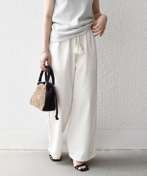 SHIPS / シップス その他パンツ | bon_meur:〈手洗い可能〉ブレイド ロープ デザイン タッセル ワイド パンツ | 詳細5