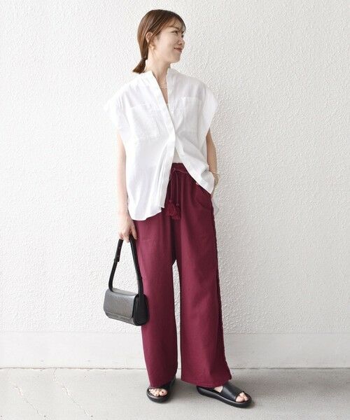 SHIPS / シップス その他パンツ | bon_meur:〈手洗い可能〉ブレイド ロープ デザイン タッセル ワイド パンツ | 詳細12