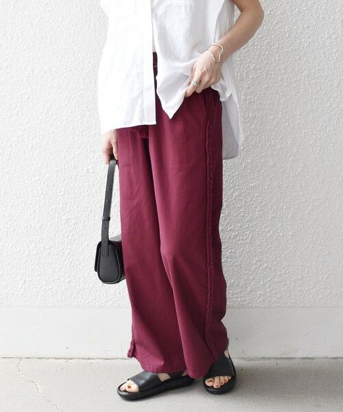 SHIPS / シップス その他パンツ | bon_meur:〈手洗い可能〉ブレイド ロープ デザイン タッセル ワイド パンツ | 詳細18