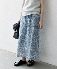 SHIPS / シップス ロング・マキシ丈スカート | SHIPS any:〈手洗い可能〉メッシュ ジャカード イージー Iライン スカート