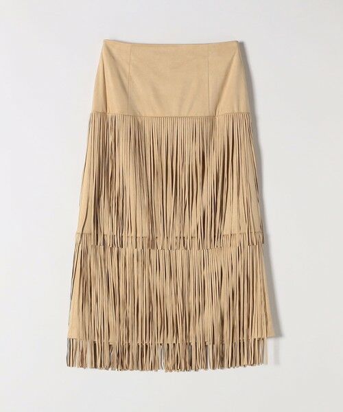 SHIPS / シップス ロング・マキシ丈スカート | bon_meur:〈手洗い可能〉フリンジ ティアード タイト スカート | 詳細8