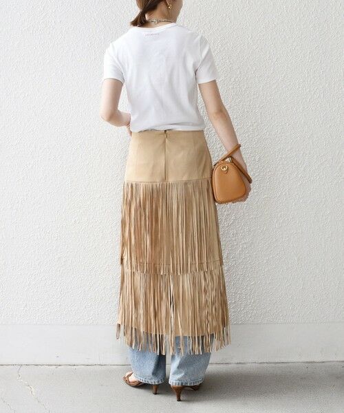 SHIPS / シップス ロング・マキシ丈スカート | bon_meur:〈手洗い可能〉フリンジ ティアード タイト スカート | 詳細2