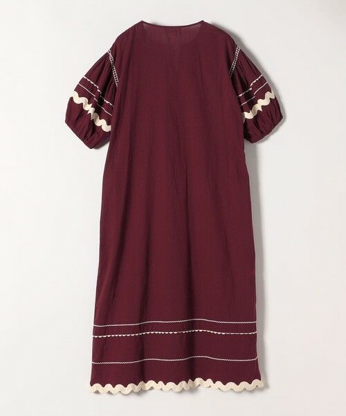 SHIPS / シップス ロング・マキシ丈ワンピース | bon_meur:〈洗濯機可能〉ジオメトリック エンブロイダリー パフ マキシ ワンピース | 詳細23