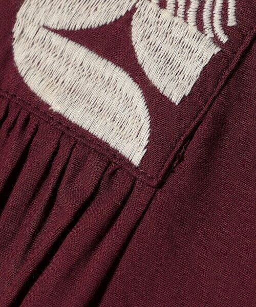 SHIPS / シップス ロング・マキシ丈ワンピース | bon_meur:〈洗濯機可能〉ジオメトリック エンブロイダリー パフ マキシ ワンピース | 詳細28