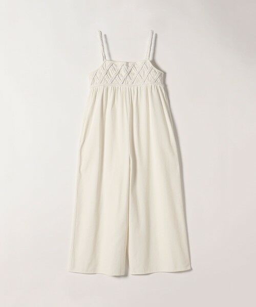 SHIPS / シップス サロペット・オールインワン | bon_meur:〈手洗い可能〉ロープ編み コットン ワイド ギャザー サロペット | 詳細8