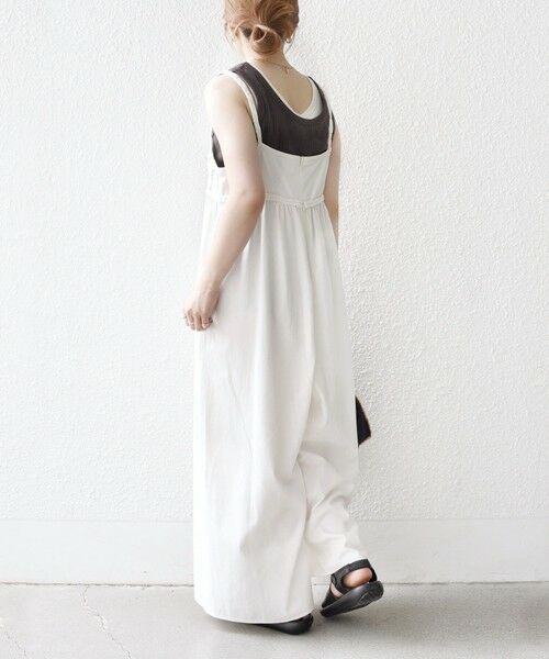 SHIPS / シップス サロペット・オールインワン | bon_meur:〈手洗い可能〉ロープ編み コットン ワイド ギャザー サロペット | 詳細6