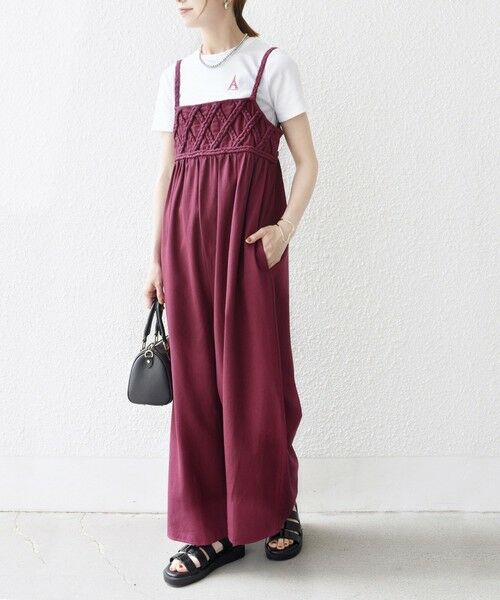 【かぐれ】コットンサロペット　ベージュ 中古・古着通販】かぐれ (カグレ) オーバーダイコットン