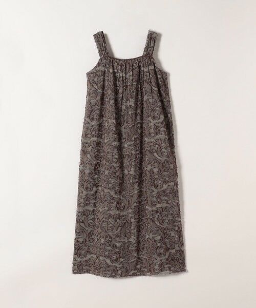 SHIPS / シップス ロング・マキシ丈ワンピース | SHIPS any:〈手洗い可能〉メッシュ ジャカード ギャザー Iライン ワンピース | 詳細8