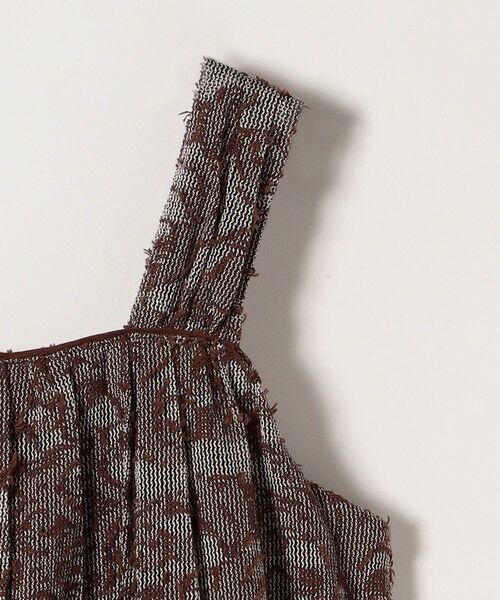 SHIPS / シップス ロング・マキシ丈ワンピース | SHIPS any:〈手洗い可能〉メッシュ ジャカード ギャザー Iライン ワンピース | 詳細10