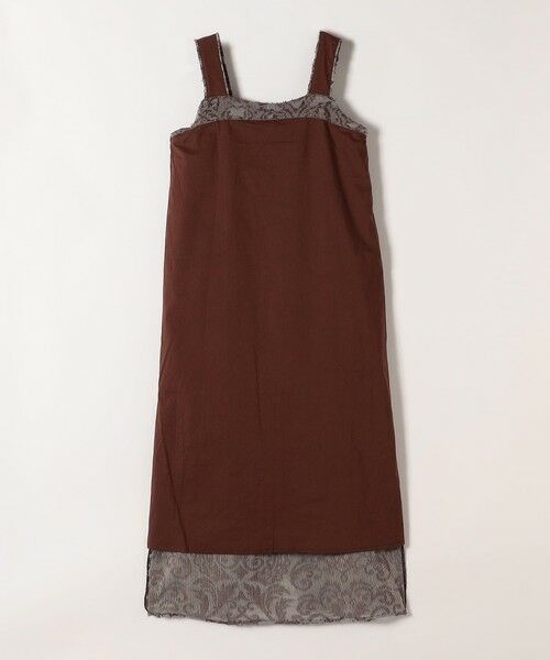 SHIPS / シップス ロング・マキシ丈ワンピース | SHIPS any:〈手洗い可能〉メッシュ ジャカード ギャザー Iライン ワンピース | 詳細15