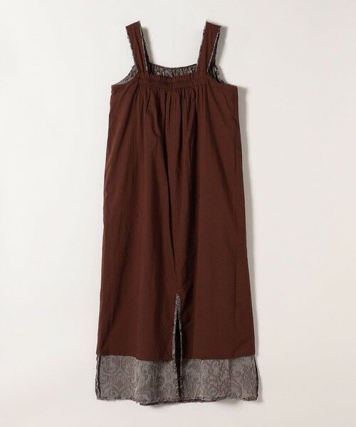 SHIPS / シップス ロング・マキシ丈ワンピース | SHIPS any:〈手洗い可能〉メッシュ ジャカード ギャザー Iライン ワンピース | 詳細16