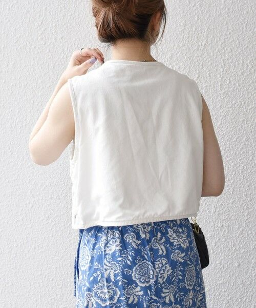 SHIPS / シップス ベスト | bon_meur:〈手洗い可能〉ロープ編み コットン コンパクト フリンジ ベスト | 詳細6