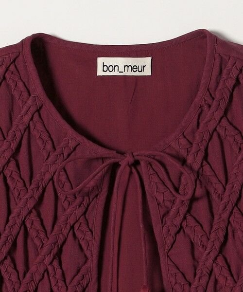 SHIPS / シップス ベスト | bon_meur:〈手洗い可能〉ロープ編み コットン コンパクト フリンジ ベスト | 詳細16