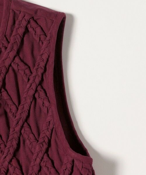 SHIPS / シップス ベスト | bon_meur:〈手洗い可能〉ロープ編み コットン コンパクト フリンジ ベスト | 詳細17