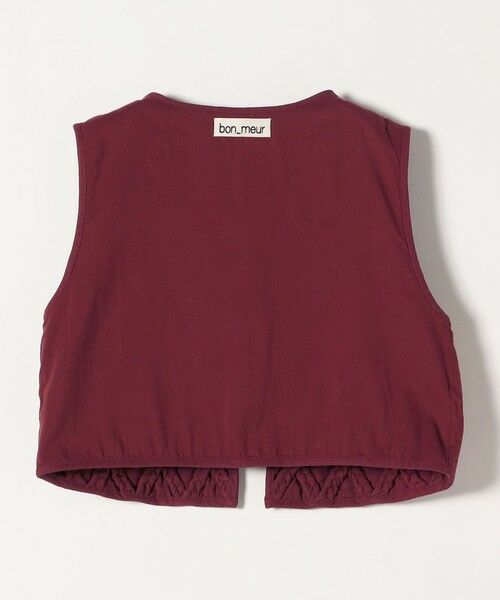 SHIPS / シップス ベスト | bon_meur:〈手洗い可能〉ロープ編み コットン コンパクト フリンジ ベスト | 詳細22